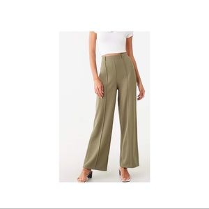 Seamed wide leg pants